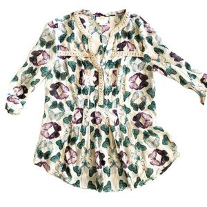 Anthropologie Abella Butterfly Pintuck Top